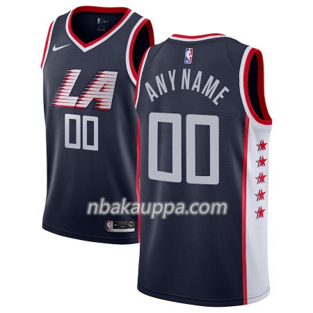 Los Angeles Clippers Custom 2018-19 Nike City Edition Navy Pelipaidat Swingman - Miesten